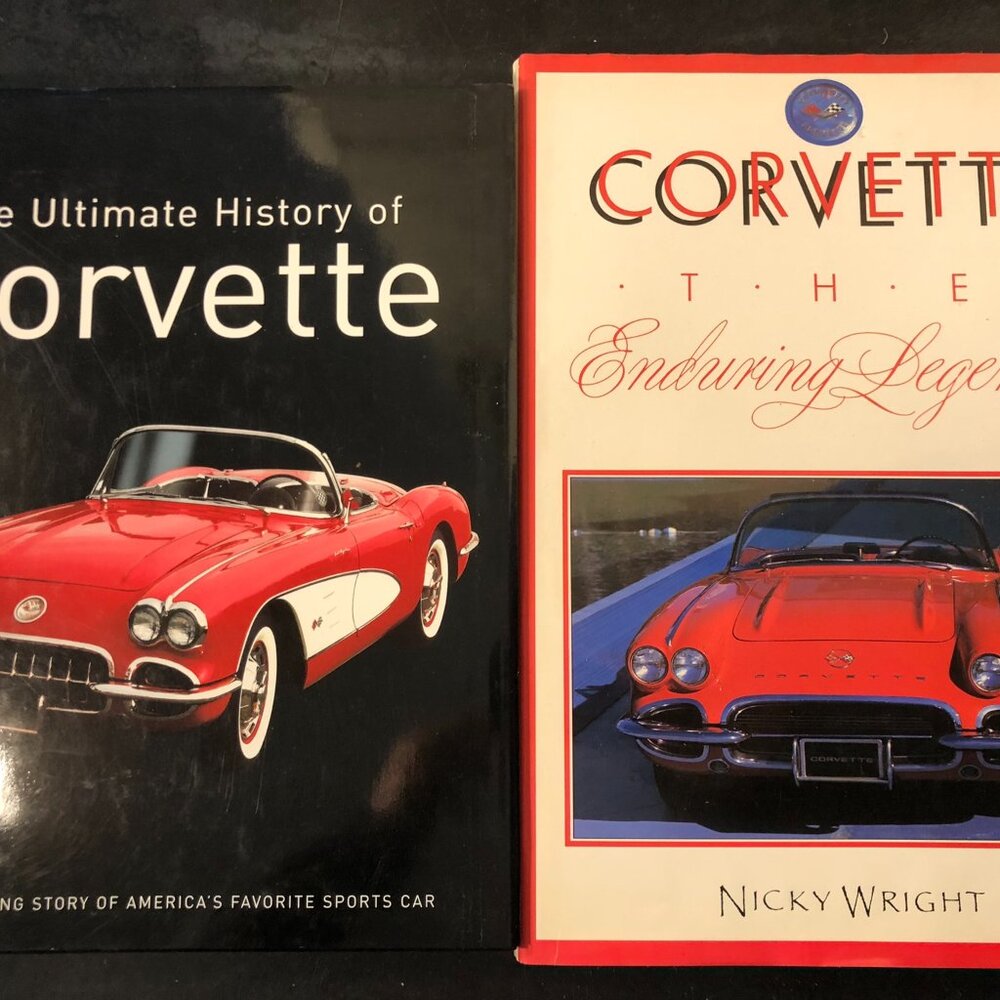 Corvette Picture and Info Coffee Table Books - Lot of 2